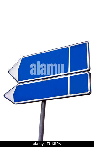 Directions signe vide Banque D'Images