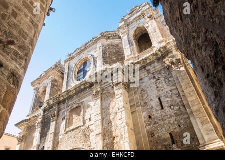 Église de Caltagirone en Sicile, connue pour ses céramiques Banque D'Images