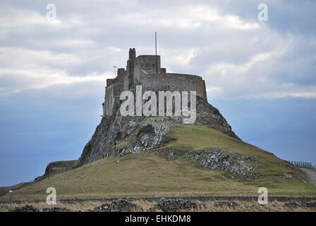 Château de Lindisfarne, Holy Island Banque D'Images