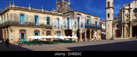 La Vierge de la cathédrale de La Havane Cuba panorama Banque D'Images