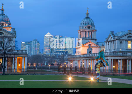 Old Royal Naval College Greenwich London England Banque D'Images