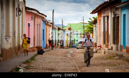 La vie de rue à Trinidad, Cuba Banque D'Images