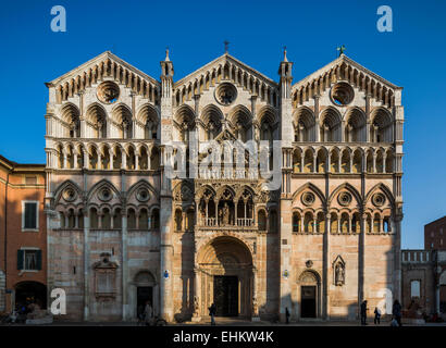 La Cathédrale de Ferrare, Basilica Cattedrale di San Giorgio, Duomo di Ferrara, Italie Banque D'Images