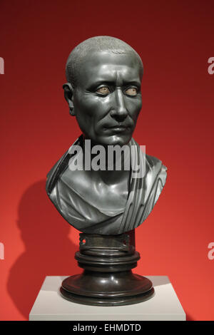 Caius Julius Caesar. Buste de grauwacke romain 1-50 MA, connu sous le nom de Green Ceasar. Altes Museum, Berlin, Allemagne. Banque D'Images