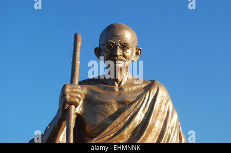 Statue de Gandhi de port blair Iles Andaman en Inde Banque D'Images