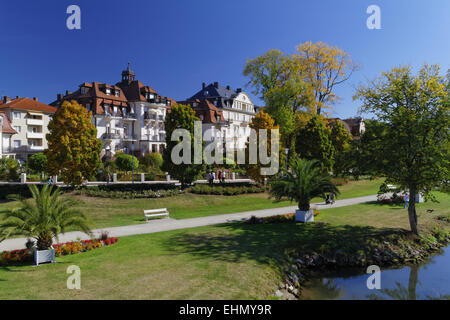 Spa garden Bad Kissingen, Bavière, Allemagne Banque D'Images