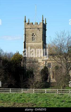 Church Street, St.-Nikolai-kirche, Gloucestershire, England, UK Banque D'Images