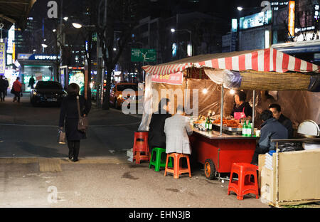 L'Asie, République de Corée, Corée du Sud, Séoul, Nandaemun food market Banque D'Images