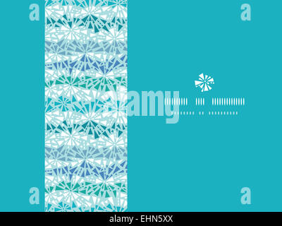 Abstract ice chrystals horizontal texture de fond transparent Banque D'Images