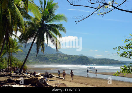 Côte du Pacifique au Costa Rica Banque D'Images