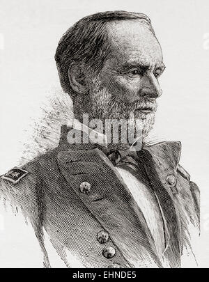 William Tecumseh Sherman, 1820 - 1891. Soldat américain, homme d'affaires, éducateur et auteur. Général dans l'Armée de l'Union pendant la guerre civile américaine. Banque D'Images