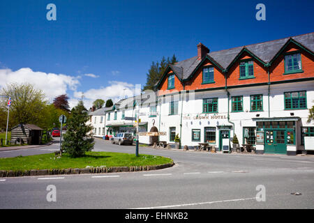 Le Crown Hotel en Exford village sur Exmoor, Somerset, England, UK Banque D'Images