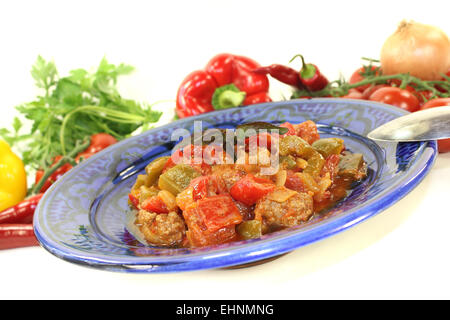 Kefta Tajine tunisien Banque D'Images