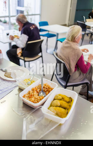 Accueil résidentiel pour la maladie d'Alzheimer personne âgée. Banque D'Images