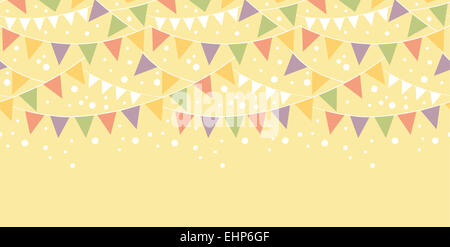 Décorations anniversaire motif transparent horizontal Bunting Banque D'Images