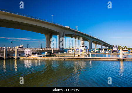 Memorial Causeway, Clearwater à Clearwater, en Floride. Banque D'Images