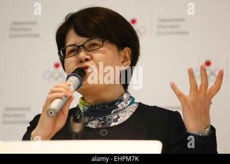 Tatsuwaki Keiko, 16 mars 2015 : séminaires de direction pour les organisations sportives ont lieu au Centre de formation national d'Ajinomoto, Tokyo, Japon. © Ito Shingo/AFLO SPORT/Alamy Live News Banque D'Images