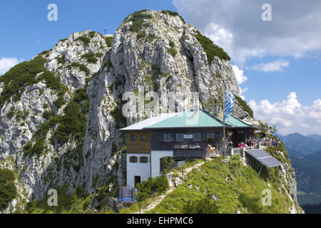 Restaurant maison dans les montagnes des Alpes, la Bavière Banque D'Images