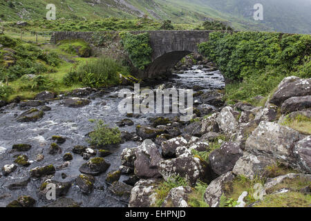 Paysage dans le Gap of Dunloe en Irlande Banque D'Images