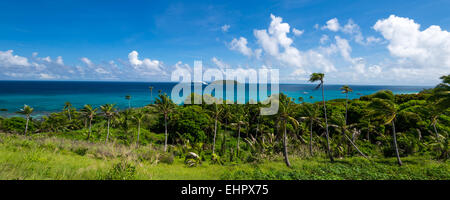 Dravuni Island est situé à Fidji et est une carte postale de l'île tropical parfait avec ses plages parfaites et chaleureux habitants. Banque D'Images