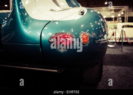 Stop-lumières d'une voiture de sport Jaguar D-Type, 1956 Banque D'Images