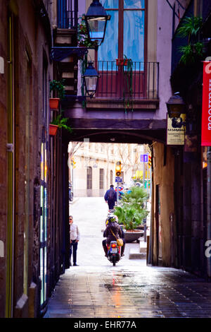 Ribera trimestre. Barcelone, Catalogne, Espagne. Banque D'Images