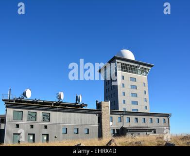 Station météorologique sur le Brocken Banque D'Images