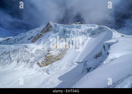 Vue imprenable sur la montagne Huayna Potosi en Bolivie Banque D'Images