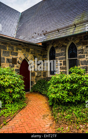 Une église à Ellicott City, Maryland. Banque D'Images