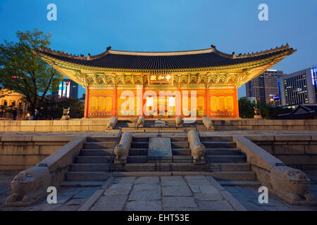 L'Asie, République de Corée, Corée du Sud, Séoul, palais Deoksugung Banque D'Images