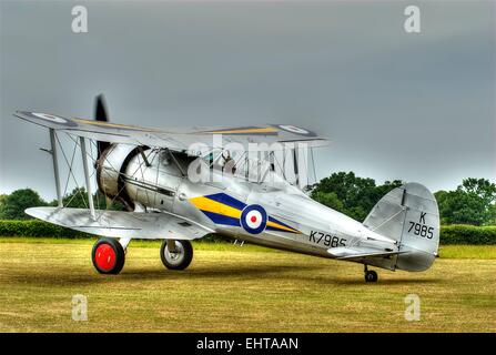 Un biplan Gloster Gladiator Banque D'Images