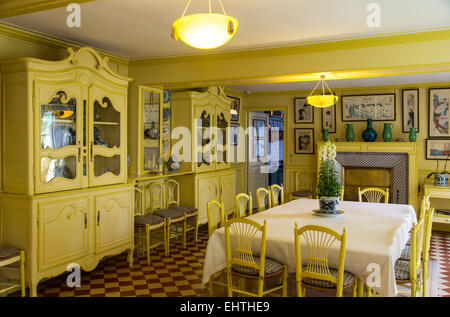 La maison de Claude Monet à Giverny, EURE (27), Haute-Normandie, France Banque D'Images