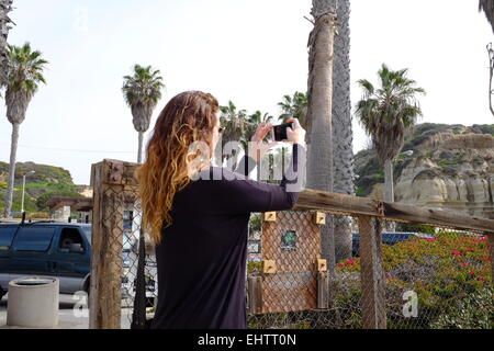 San Clemente Pier, San Clemente, CA et alentours Banque D'Images