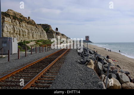 San Clemente Pier, San Clemente, CA et alentours Banque D'Images