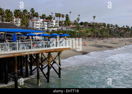 San Clemente Pier, San Clemente, CA et alentours Banque D'Images