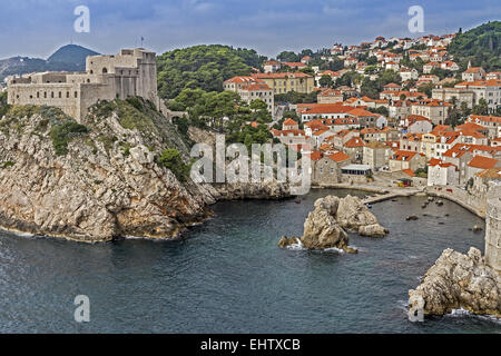 La forteresse de Saint John Dubrovnik Croatie Banque D'Images