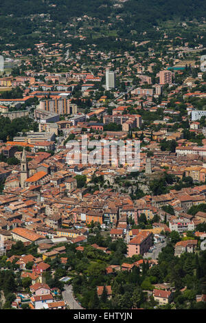 Vue aérienne de Draguignan, Var (83), Région PACA, France Banque D'Images