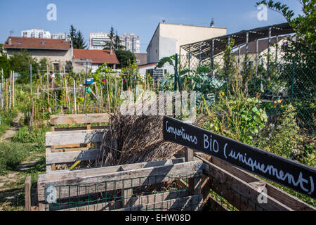 Projet de jardin expérimental-R UBAN PAR L'ATELIER D'ARCHITECTURE AUTOGEREE (AAA), Colombes (92) Hauts-de-Seine, FRANCE Banque D'Images