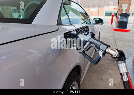 La pompe à gaz montés sur véhicule - USA Banque D'Images