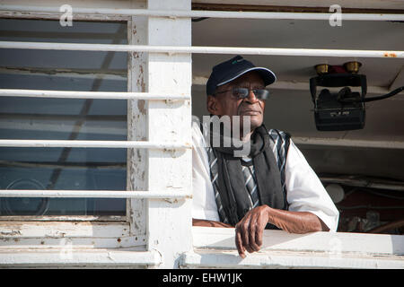 BOU EL MOGDAD Croisière sur le fleuve Sénégal, Sénégal, Afrique de l'Ouest Banque D'Images