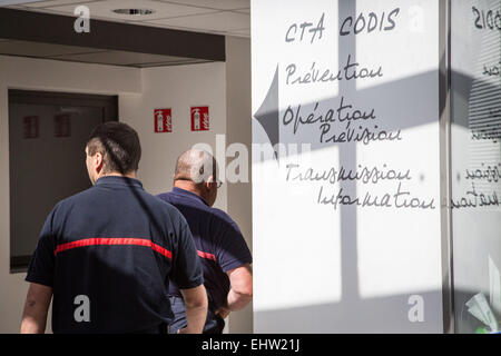 SERVICES D'INCENDIE ET D'URGENCE DU MINISTÈRE DE LA Saône-et-Loire (SDIS71), Nantes, FRANCE Banque D'Images