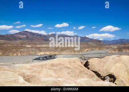 - La Vallée de la mort Zabriskie Point Banque D'Images