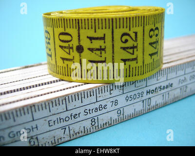 Ruban à mesurer Banque D'Images