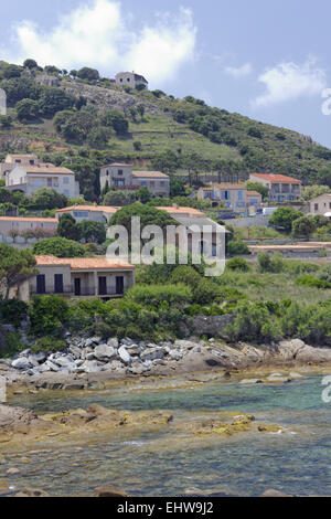 Algajola (Balagne), dans le Nord de la Corse, France Banque D'Images