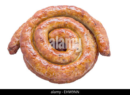 Saucisse de viande faites maison . Banque D'Images