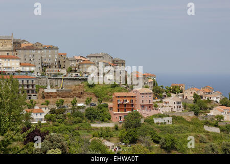 Village de Cervione, Costa Verde, Corse Banque D'Images