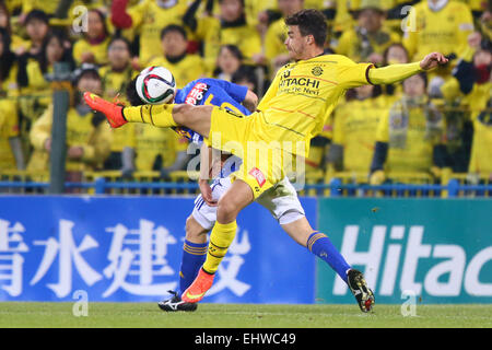 Chiba, Japon. 13Th Mar, 2015. Cristiano (Reysol) Football/soccer : J1 2015 1ère phase ligue match entre Kashiwa Reysol 1-1 Vegalta Sendai à Kashiwa Hitachi Stadium à Chiba, Japon . © Ito Shingo/AFLO SPORT/Alamy Live News Banque D'Images