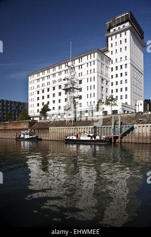 Kontor House, port intérieur de Duisburg, Allemagne. Banque D'Images