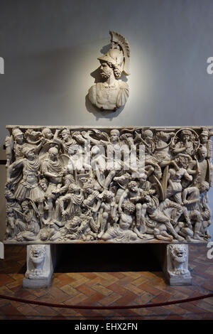 Sarcophage Ludovisi Bataille Palazzo Altemps Museo Nazionale Romano Rome Italie Banque D'Images