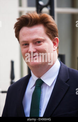 Londres, Royaume-Uni. 18 mars, 2015. Les membres du Cabinet se réunissent à Downing Street pour leur réunion hebdomadaire. Sur la photo : Secrétaire en chef au Trésor Danny Alexander. Crédit : Paul Davey/Alamy Live News Banque D'Images